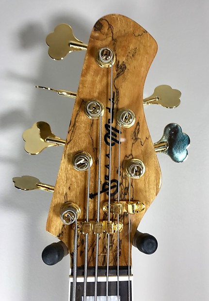 Bass Mods K634 6-String Bass, Spalted Top, John East J-Retro Bass Mods K634 6-String Bass, Spalted Top, John East J-Retro