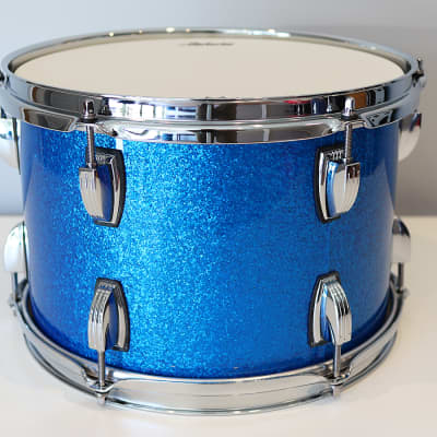Ludwig Classic Maple 8" x 12" Tom - USA Made Custom Drum - Blue Sparkle - 2024 image 4