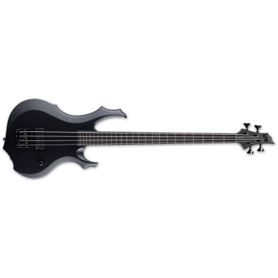 ESP LTD F-4 Black Metal Black Satin | Reverb