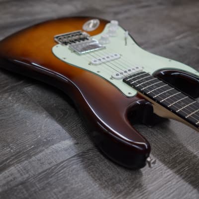 AIO S4 Left-Handed Electric Guitar - Sunburst (Mint Pickguard) image 6
