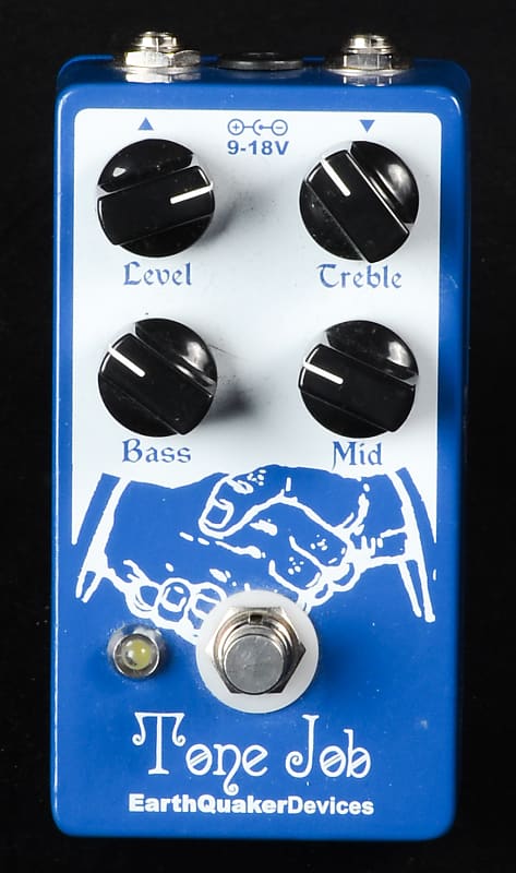 EarthQuaker Devices Tone Job EQ & Booster v1 - Blue / White Print