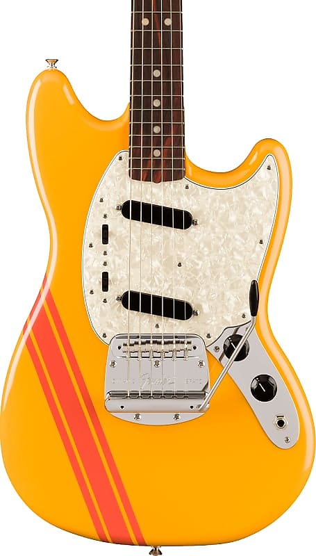 Fender Vintera II 70s Competition Mustang Electric Guitar Rosewood Fingerboard, Competition Orange image 1