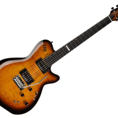 Godin LGXT Electric Guitar - Cognac Burst AA Flame Top image 1