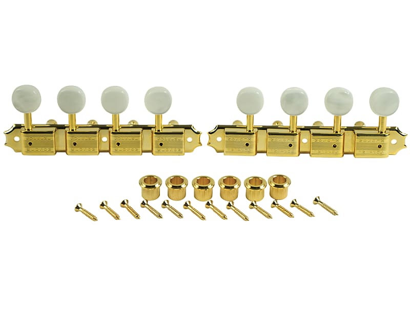 Kluson Supreme A Type Mandolin Tuners 181 Gold w/ Pearl Reverb UK