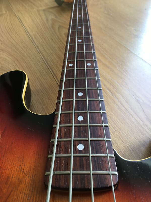 Fender Rare Hollow body Precision Bass FujiGen Built MIJ K-Serial 1990-91  Three Tone Sunburst | Reverb UK