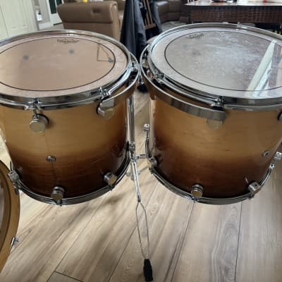 Allegra Custom 1990s - Brown fade Drum set 5 piece image 8