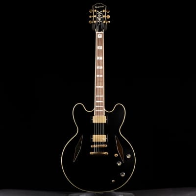 Epiphone Emily Wolfe Sheraton Stealth Semi-Hollow Electric Guitar - Black Aged Gloss image 3