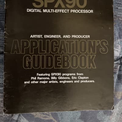 RARE Yamaha spx 90 applications guidebook Original Owners Manual / User Manual