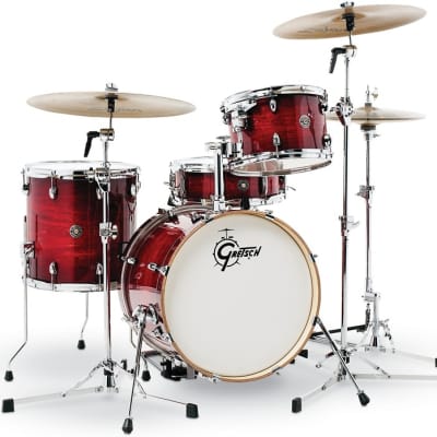 Gretsch Drums Catalina Club CT1-J484 4-piece Shell Pack with Snare Drum - Gloss Crimson Burst image 1