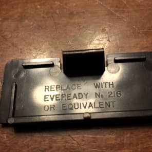 Dod Battery door cover  93 Black vintage replacement pedal part image 2