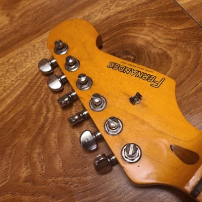 Fernandes strat neck w/locking tuners '80s - maple image 3