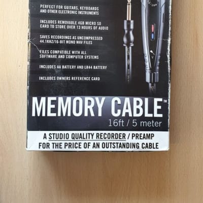 Gibson Pro Audio Memory Cable Recorder GC-R05 5m, Electric Guitar Bass image 1