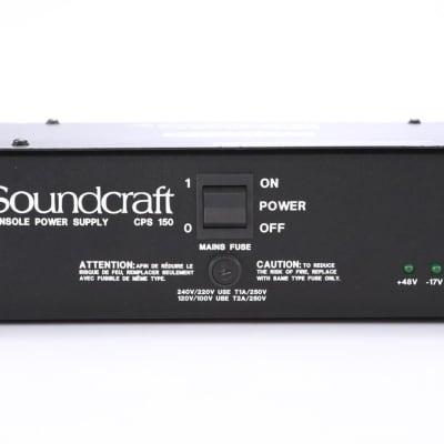 Soundcraft CPS 150 Recording Mixer Console Power Supply