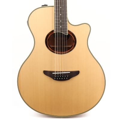 Yamaha APX700II-12 Thinline Acoustic/Electric Cutaway 12-String Guitar  Natural | Reverb