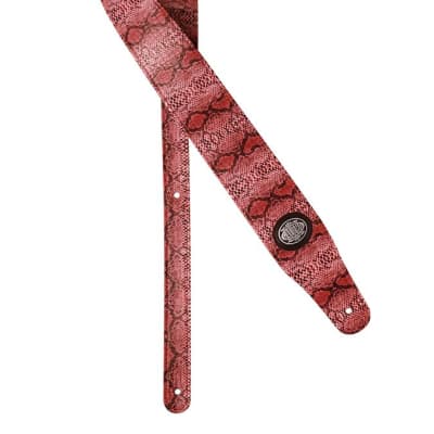 Cobra Series Guitar strap, pink snakeskin