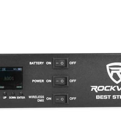 (2) Rockville BEST STRIP 60 Black Rechargeable Wash Light Bars w/Wireless DMX image 5