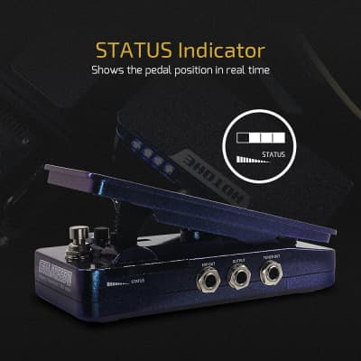 Hotone Wah Active Volume Passive Expression Guitar Effects Pedal Switchable Soul Press II 4 in 1 with Visible Guitar Effects Pedal image 5