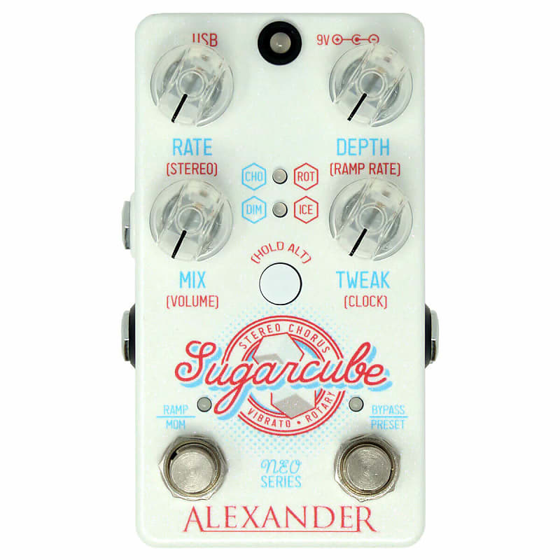 Alexander Pedals - Sugarcube Stereo Chorus/Vibrato/Rotary Modulation Pedal image 1
