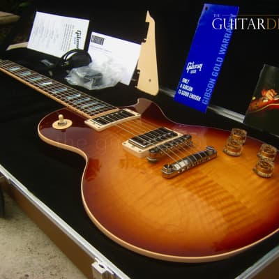 ♚ SUPERB ♚ 2015 GIBSON LES PAUL TRADITIONAL 100th Anniversary ♚ HONEYBURST AAA Flame ♚MOP♚ Standard image 3