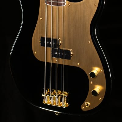 Squier 40th Anniversary Precision Bass Gold Edition Black (735) image 1