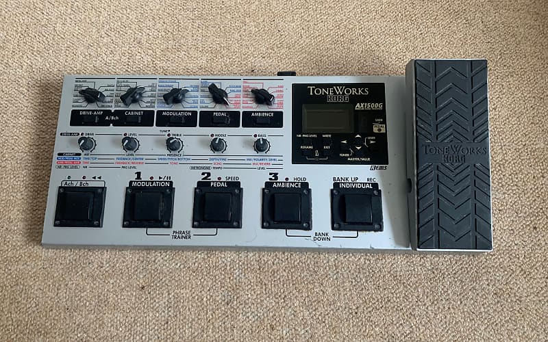 AX1500G ToneWorks Guitar MultiEffects Pedal Reverb