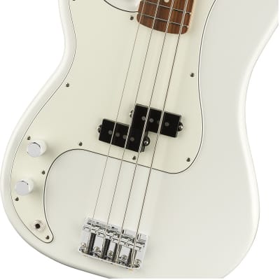 Fender Player Precision Left-Handed Bass Pau Ferro FB, Polar White image 4