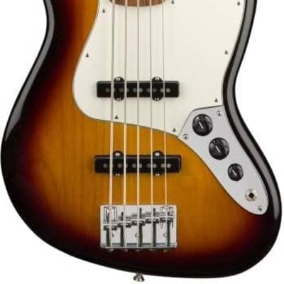 Fender Player 5-String Jazz Bass, 3-Color Sunburst, Pau Ferro Fingerboard image 2