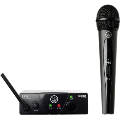 AKG WMS40 Mini Single Vocal Set Wireless Microphone System - A Band image 3