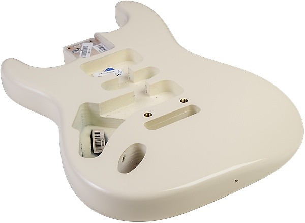 USA Fender Strat Replacement Body Olympic White Left Handed