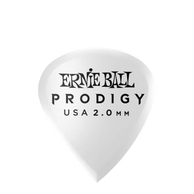 Ernie Ball 2mm Mini P09203 Plectrum White Prodigy Picks 6-Pack image 3