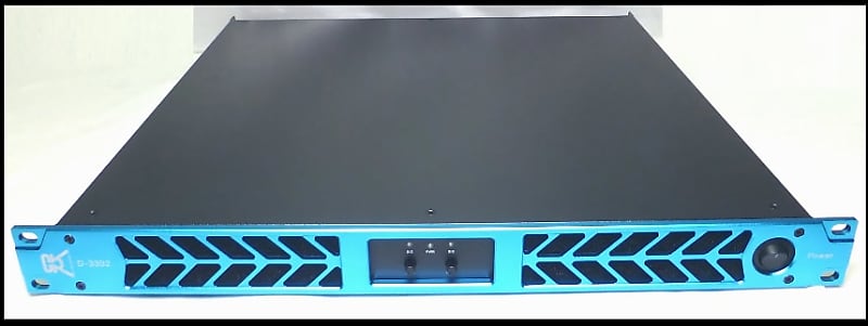 CVR D-3302 Series Professional Power Amplifier One Space 3300 Watts x 2 at 8 Ω BLUE image 1