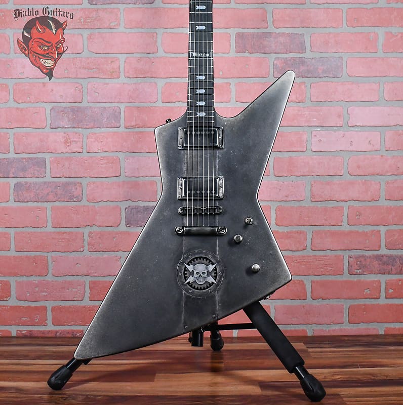 ESP Kiso Custom Shop MX-250 “Blitzkrieg” Customization by Hutchinson Guitar Concepts Satin Aged Metallic 2006 w/Gator Hardshell Case image 1