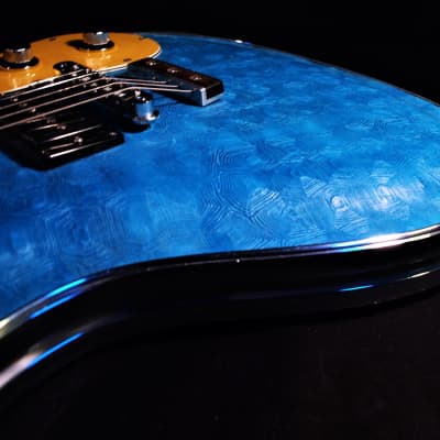 Lowell El Daga 2005 Blue Reptile Leather Mosrite Ventures style. Only one. Non Fungible Token. RARE. image 5