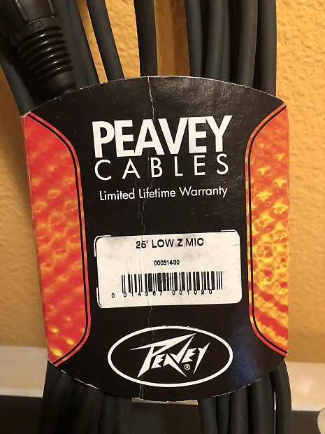 Peavey 25 foot Low Z XLR microphone cable image 1