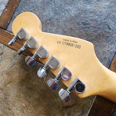 Fender Squier Showmaster strat neck reverse heasdstock 1999 - maple/rosewood image 2