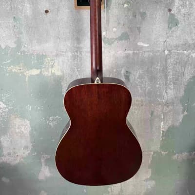 Mint Alvarez Masterworks MF60 Herringbone Folk / OM Acoustic Guitar with Gigbag image 11