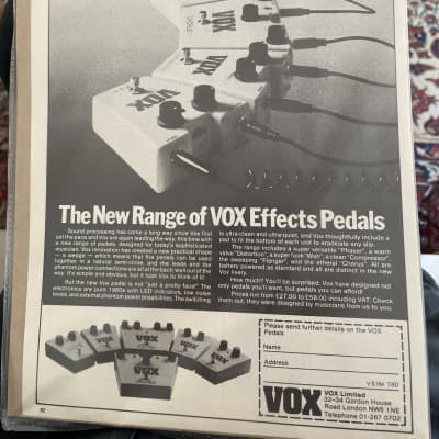 Bundle of 3 Vox Pedals 80s - grey image 5