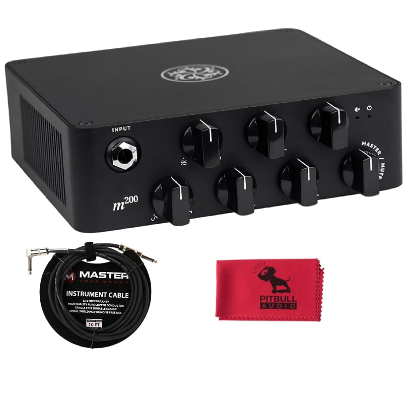 Darkglass M200 Microtubes 200 v2 200-Watt Bass Amp Head w/ Cable & Cloth