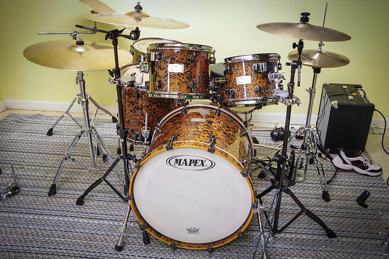 RARE Mapex Orion limited Chocolate burl drumset drum kit set maple 22