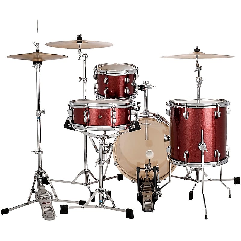 Ludwig Breakbeats by Questlove 4-Piece Shell Pack Red Sparkle | Reverb