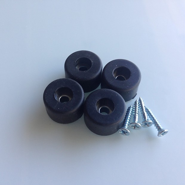 DIY Pedalboard Parts Rubber Feet (4 Pack w/screws) Reverb