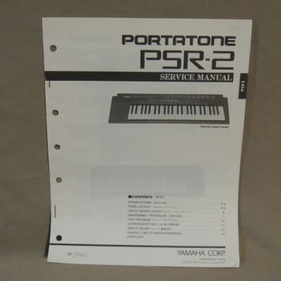 Yamaha Portatone PSR-2 Service Manual [Three Wave Music]