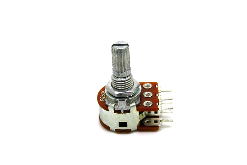 MINI DUAL POTENTIOMETER ALPHA B250K 250K 16mm LINEAR PC MOUNT Reverb