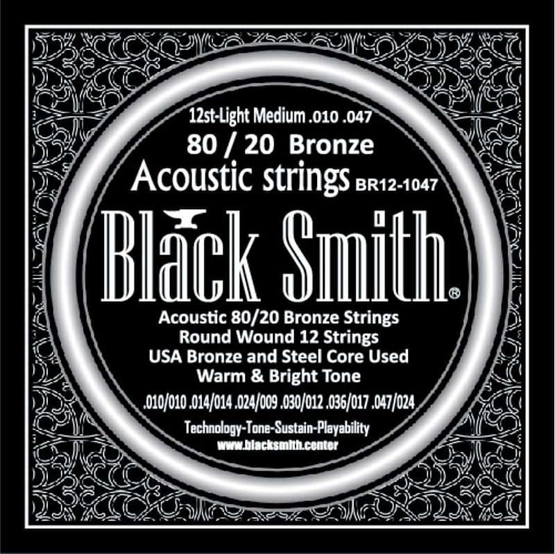 BLACKSMITH 80/20 Bronze Acoustic 12 String Set - Light Medium 010 - 047 image 1