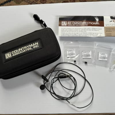 Countryman B3 Omni Directional Lavalier Mic XLR accessories and