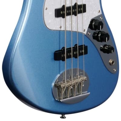 Lakland Skyline Darryl Jones 4 Bass Guitar, Lake Placid Blue image 8