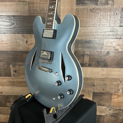 USED Epiphone Dave Grohl DG-335 Semi-hollow Electric Guitar in Pelham Blue, Hardcase, Free ship, 687 image 2