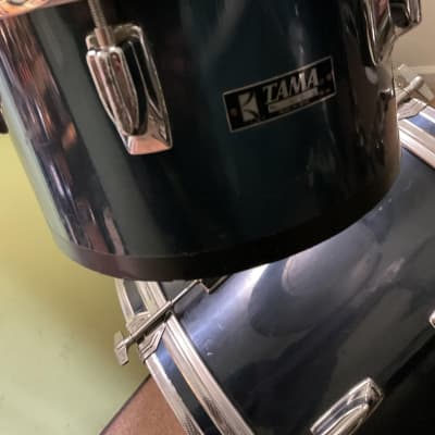 Tama Imperialstar 1980's Midnight Blue Drum Set (used) image 4
