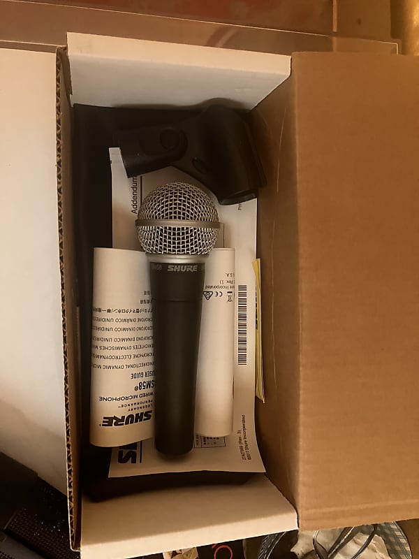 Shure SM58 Handheld Cardioid Dynamic Microphone 1984 Reverb