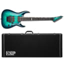 ESP E-II Horizon FR-7 QM Black Turquoise Burst 7-String Electric Guitar + Case FR 7 MIJ